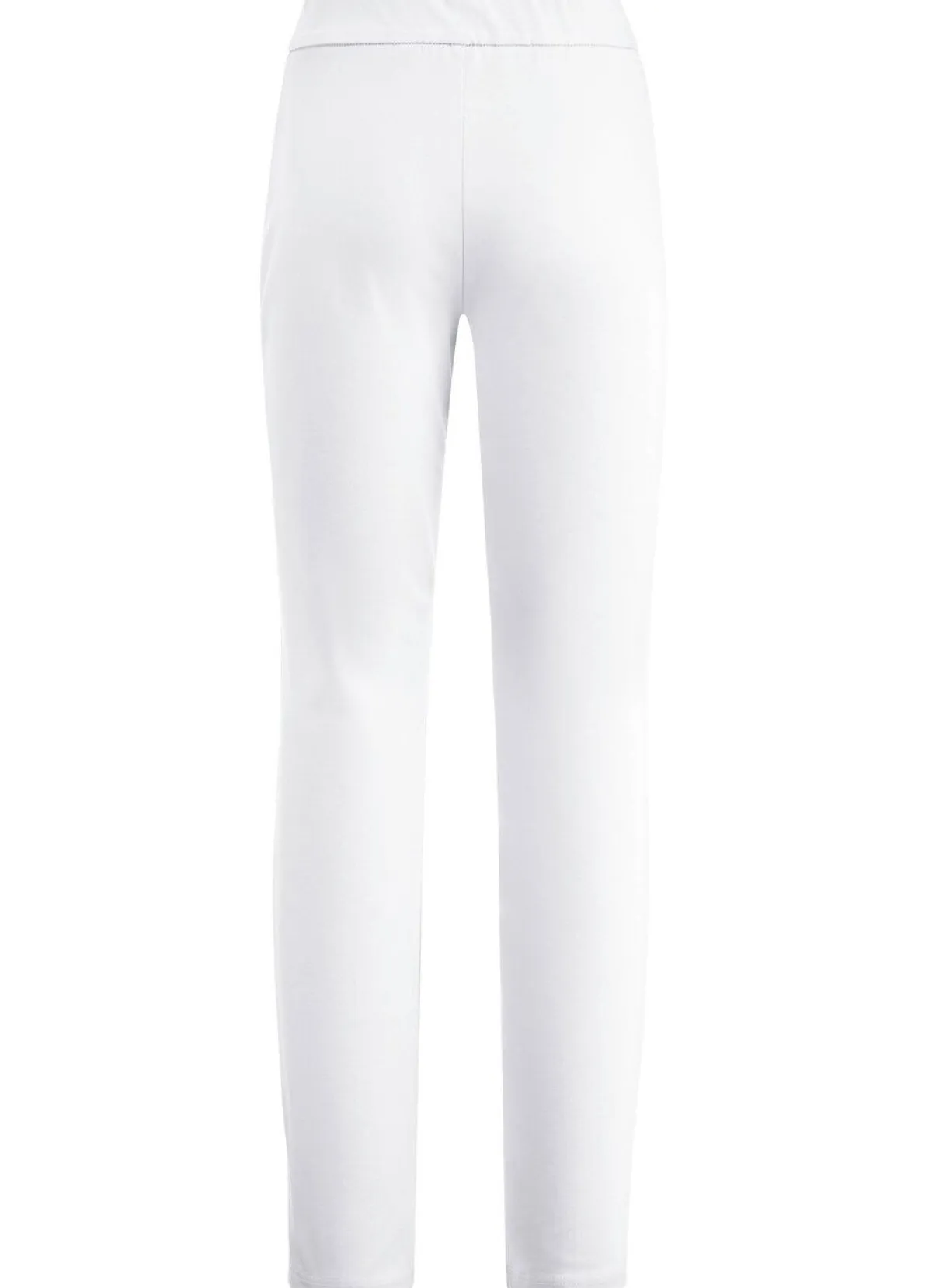 Sale KLAUS MODELLE MADE IN GERMANY Hose mit abgesteppten Teilungsnähten WEISS