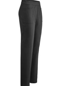 Discount KLAUS MODELLE MADE IN GERMANY Hose mit abgesteppten Teilungsnähten SCHWARZ