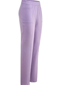 Sale KLAUS MODELLE MADE IN GERMANY Hose mit abgesteppten Teilungsnähten LAVENDEL