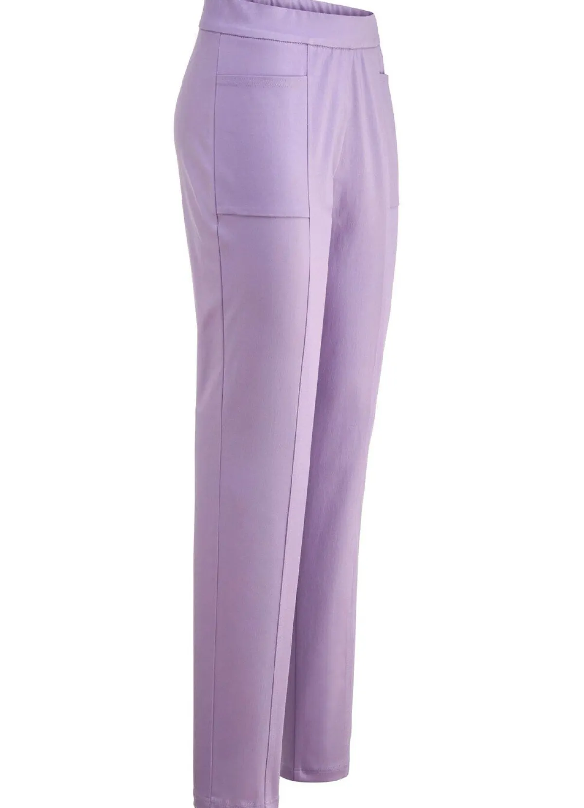 Sale KLAUS MODELLE MADE IN GERMANY Hose mit abgesteppten Teilungsnähten LAVENDEL