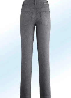 Clearance ASCARI Hose mit angenehm weicher, wärmender Innenseite MITTELGRAU MEL.
