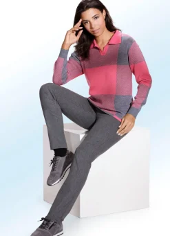Clearance ASCARI Hose mit angenehm weicher, wärmender Innenseite MITTELGRAU MEL.