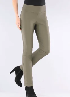 New KLAUS MODELLE MADE IN GERMANY Hose mit angenehm wärmender Innenseite TAUPE