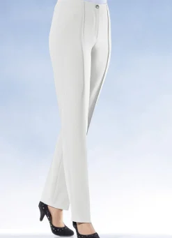 Online BADER Hose mit angeschnittenem Bund ECRU