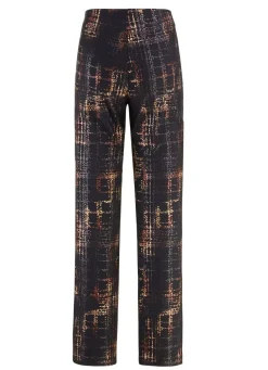 Discount BADER Hose mit angeschnittenem Bund SCHWARZ-KUPFERFARBEN