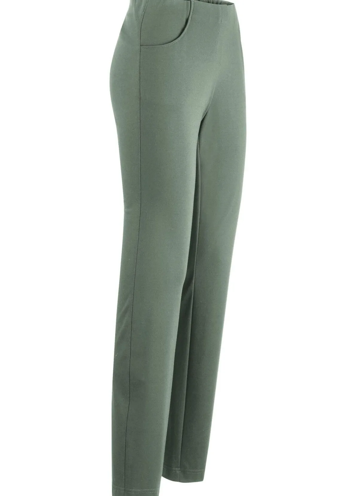 Discount BADER Hose mit angeschnittenem Bund OLIV