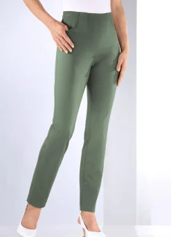 Discount BADER Hose mit angeschnittenem Bund OLIV