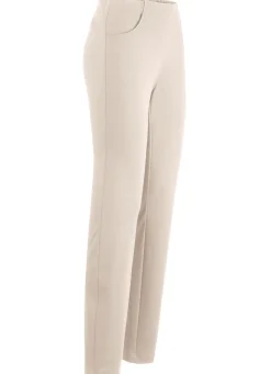 BADER Hose mit angeschnittenem Bund BEIGE