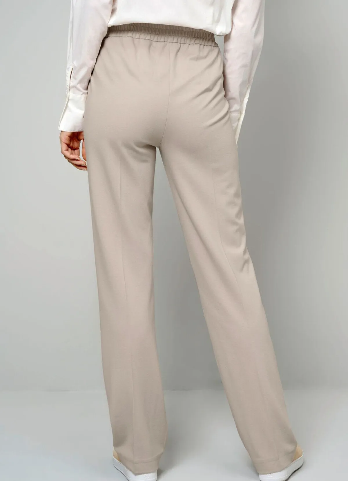 Discount BADER Hose mit Bügelfalten TAUPE