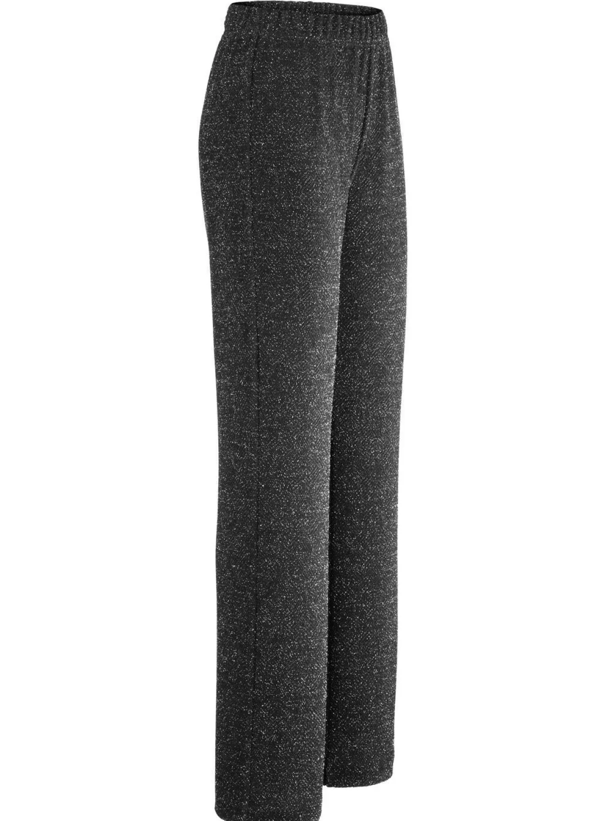 Clearance KLAUS MODELLE MADE IN GERMANY Hose mit edel funkelndem Glanzgarn SCHWARZ