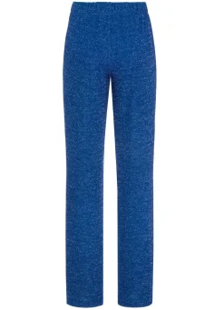 New KLAUS MODELLE MADE IN GERMANY Hose mit edel funkelndem Glanzgarn ROYALBLAU