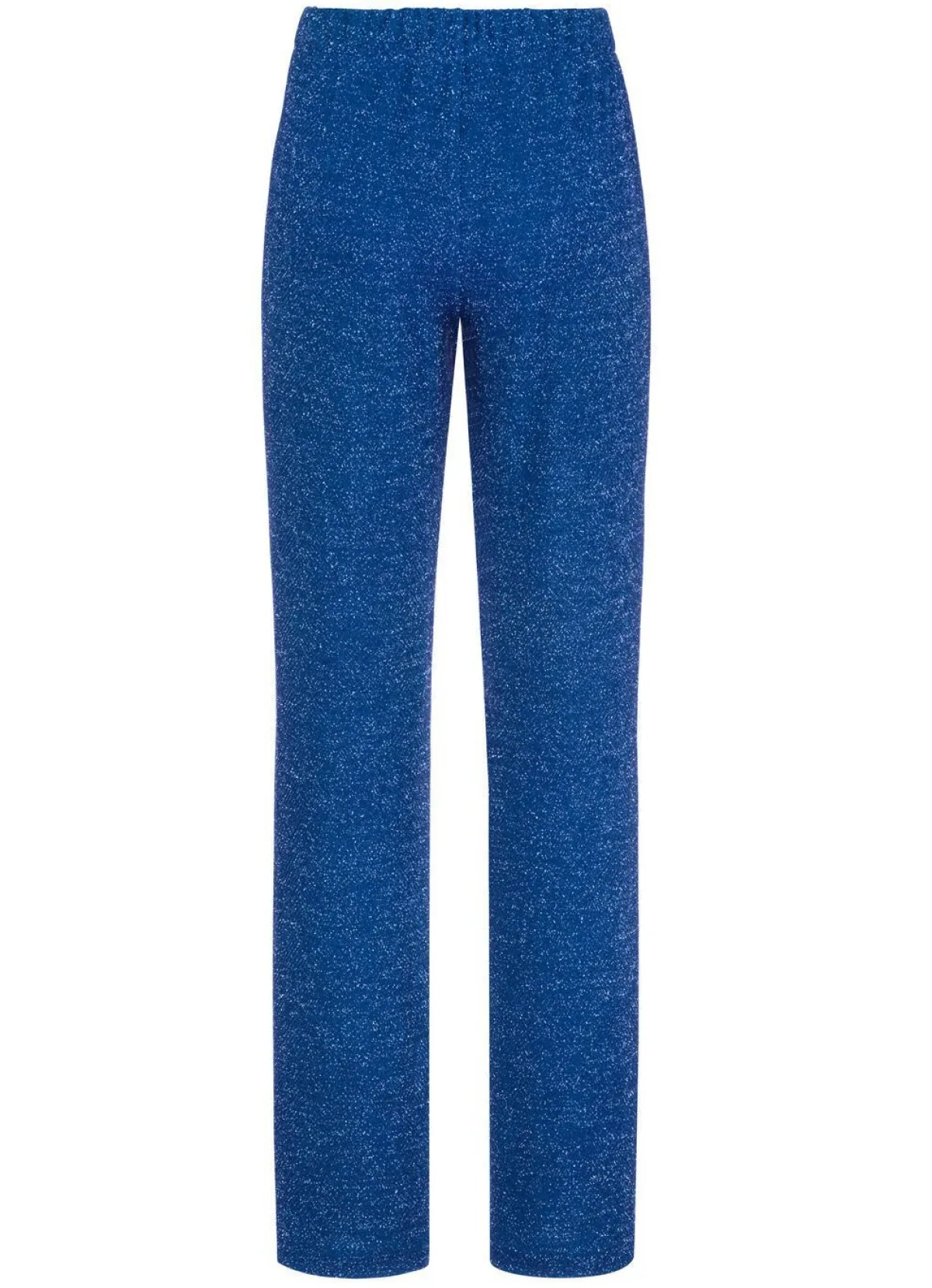 New KLAUS MODELLE MADE IN GERMANY Hose mit edel funkelndem Glanzgarn ROYALBLAU