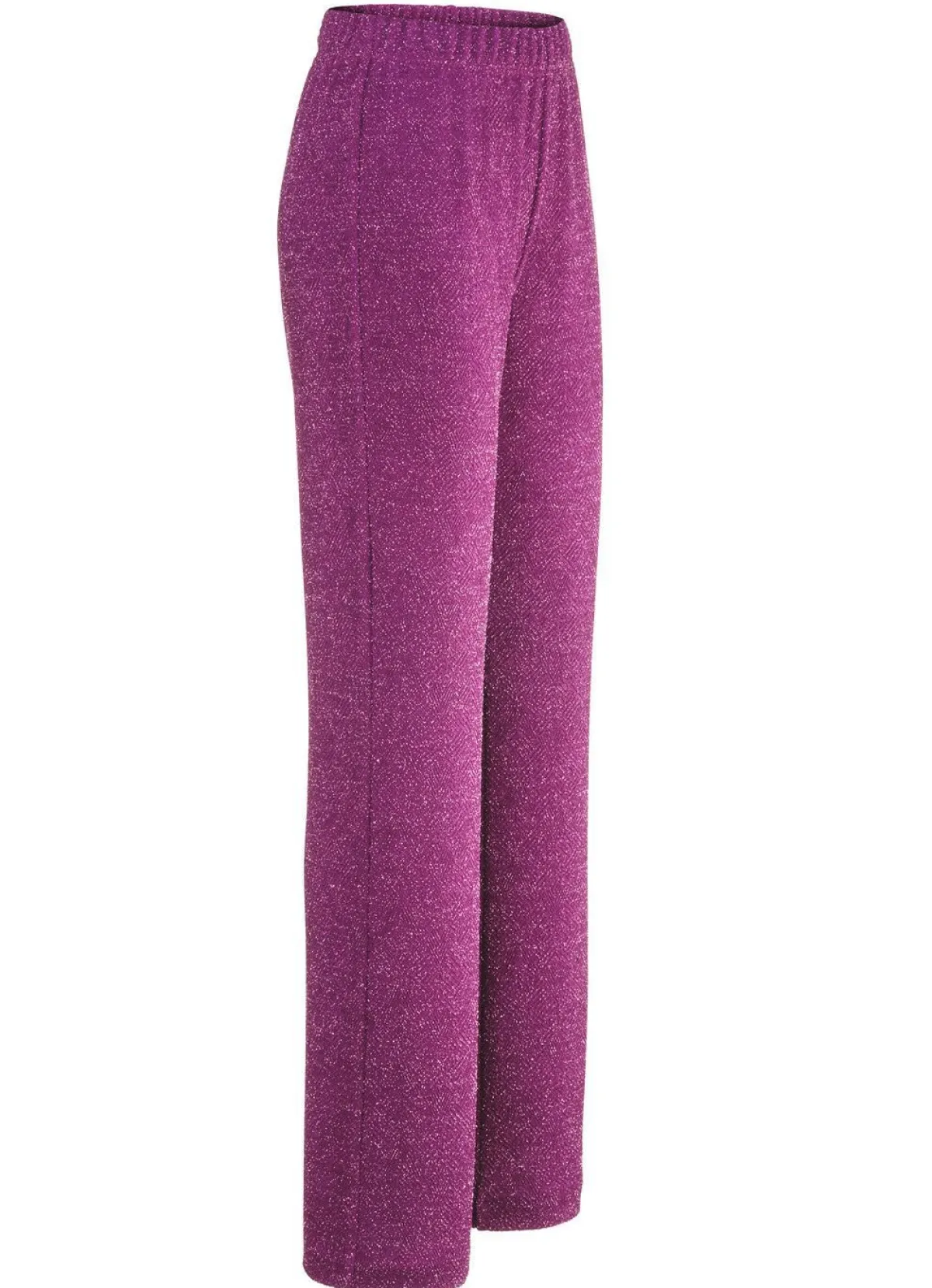 Online KLAUS MODELLE MADE IN GERMANY Hose mit edel funkelndem Glanzgarn BEERE