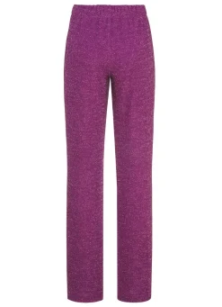 Online KLAUS MODELLE MADE IN GERMANY Hose mit edel funkelndem Glanzgarn BEERE