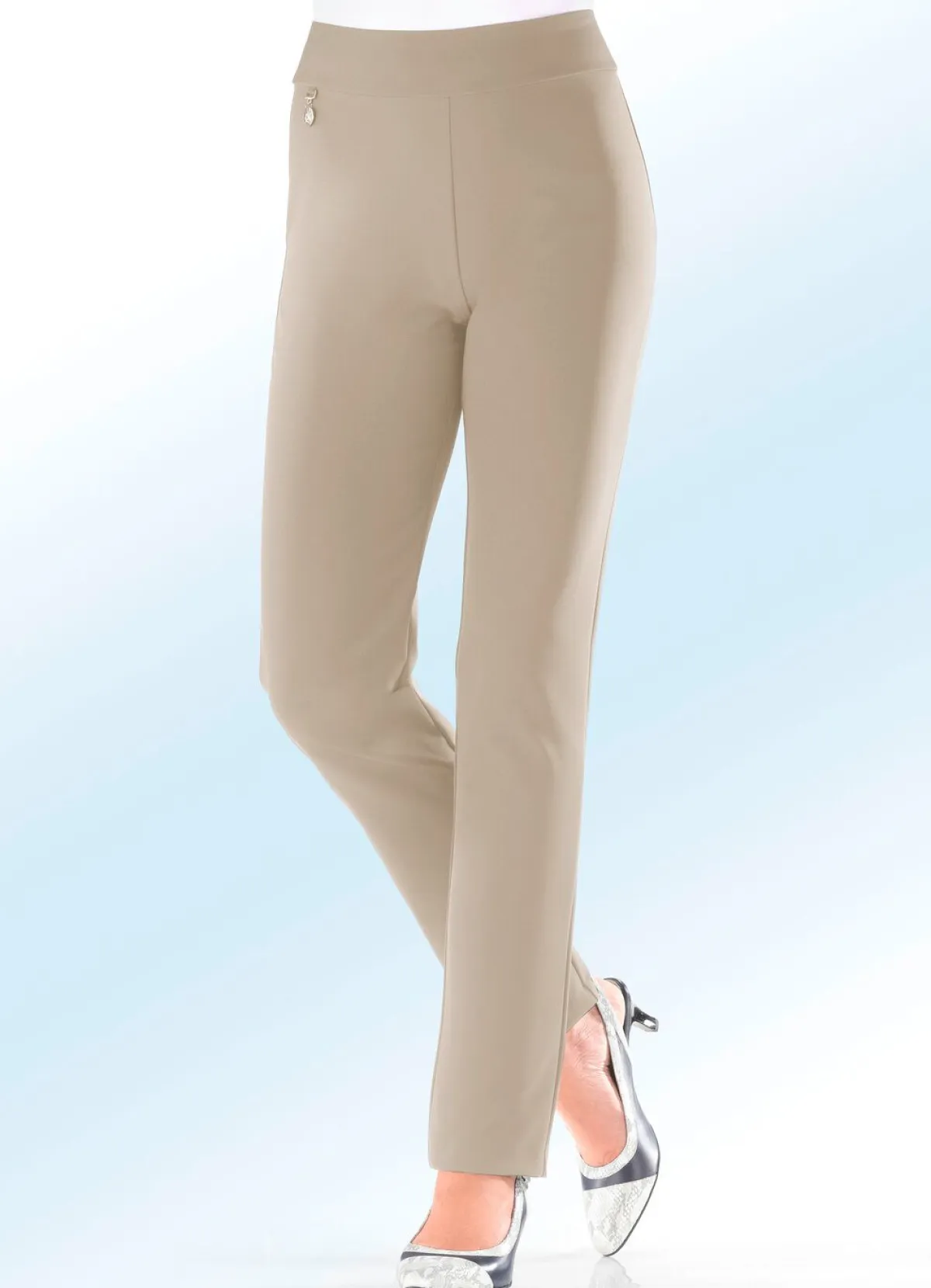 Sale KLAUS MODELLE MADE IN GERMANY Hose mit eingearbeitetem Shaping-Einsatz BEIGE