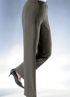 Clearance BADER Hose mit eingearbeiteter Tresortasche OLIV MELIERT