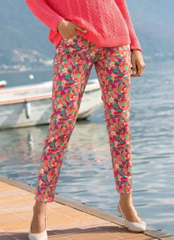 New BADER Hose mit farbbrillantem Inkjet-Druck ORANGE-BUNT