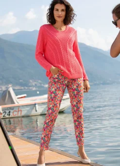 New BADER Hose mit farbbrillantem Inkjet-Druck ORANGE-BUNT