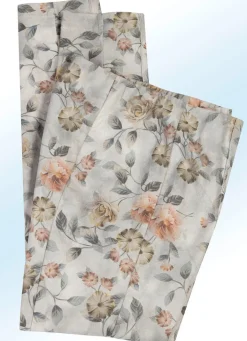 New BADER Hose mit farbharmonischer Floraldessinierung APRICOT-BUNT