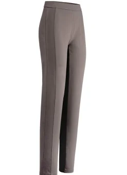 KLAUS MODELLE MADE IN GERMANY Hose mit figurgünstiger Teilungsnaht TAUPE