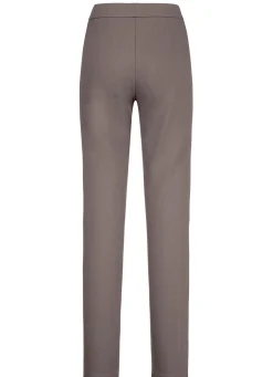KLAUS MODELLE MADE IN GERMANY Hose mit figurgünstiger Teilungsnaht TAUPE