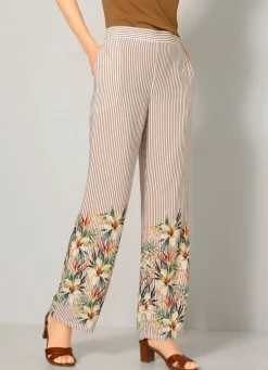 Online BADER Hose mit foraler Dessinierung MULTICOLOR