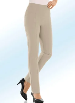 Clearance BADER Hose mit hübschen Ziersteppungen BEIGE