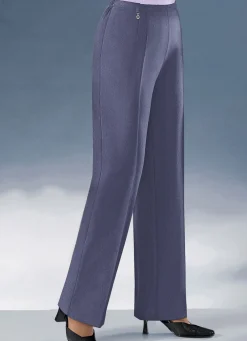 Best KLAUS MODELLE MADE IN GERMANY Hose mit modisch ausgestellter Fußweite amethyst
