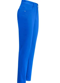 Hot BADER Hose mit platzierten Biesen ROYALBLAU
