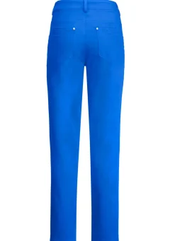 Hot BADER Hose mit platzierten Biesen ROYALBLAU