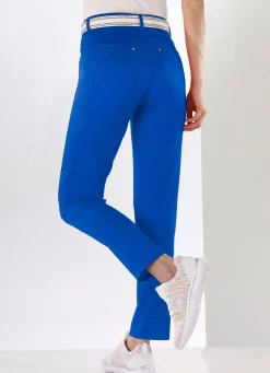 Hot BADER Hose mit platzierten Biesen ROYALBLAU
