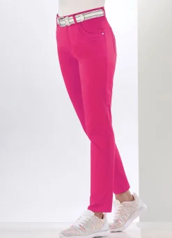 Discount BADER Hose mit platzierten Biesen PINK