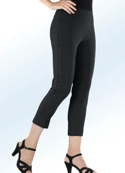 New BADER 7/8-Hose mit Plättchenzier SCHWARZ