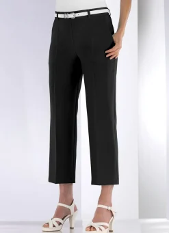 Outlet KLAUS MODELLE MADE IN GERMANY Hose mit rückwärtigem Dehnbund SCHWARZ