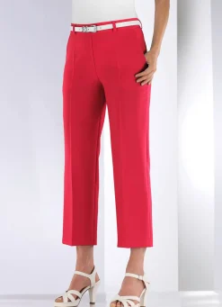 Outlet KLAUS MODELLE MADE IN GERMANY Hose mit rückwärtigem Dehnbund ROT