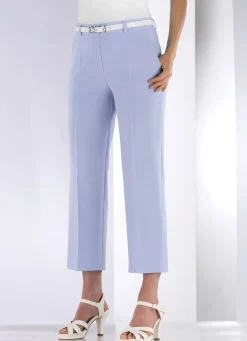 Clearance KLAUS MODELLE MADE IN GERMANY Hose mit rückwärtigem Dehnbund FLIEDER
