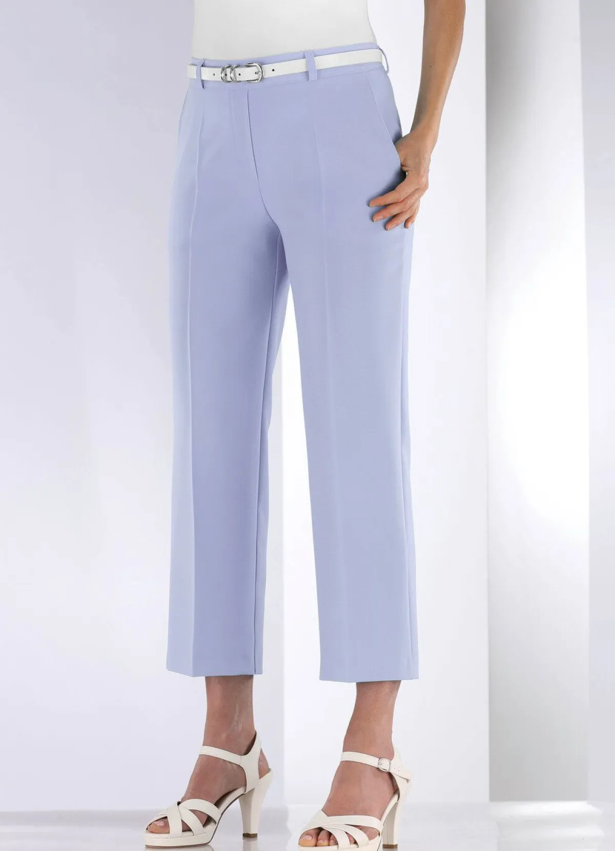 Clearance KLAUS MODELLE MADE IN GERMANY Hose mit rückwärtigem Dehnbund FLIEDER