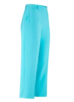 Outlet KLAUS MODELLE MADE IN GERMANY Hose mit rückwärtigem Dehnbund TÜRKIS