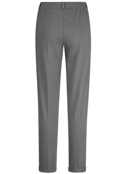 New KLAUS MODELLE MADE IN GERMANY Hose mit rückwärtigem Dehnbundeinsatz ANTHRAZIT MELIERT