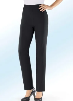 Best KLAUS MODELLE MADE IN GERMANY Hose mit rückwärtigem Dehnbund-Einsatz SCHWARZ