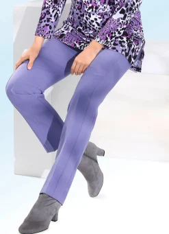 Hot KLAUS MODELLE MADE IN GERMANY Hose mit rückwärtigem Dehnbundeinsatz AMETHYST