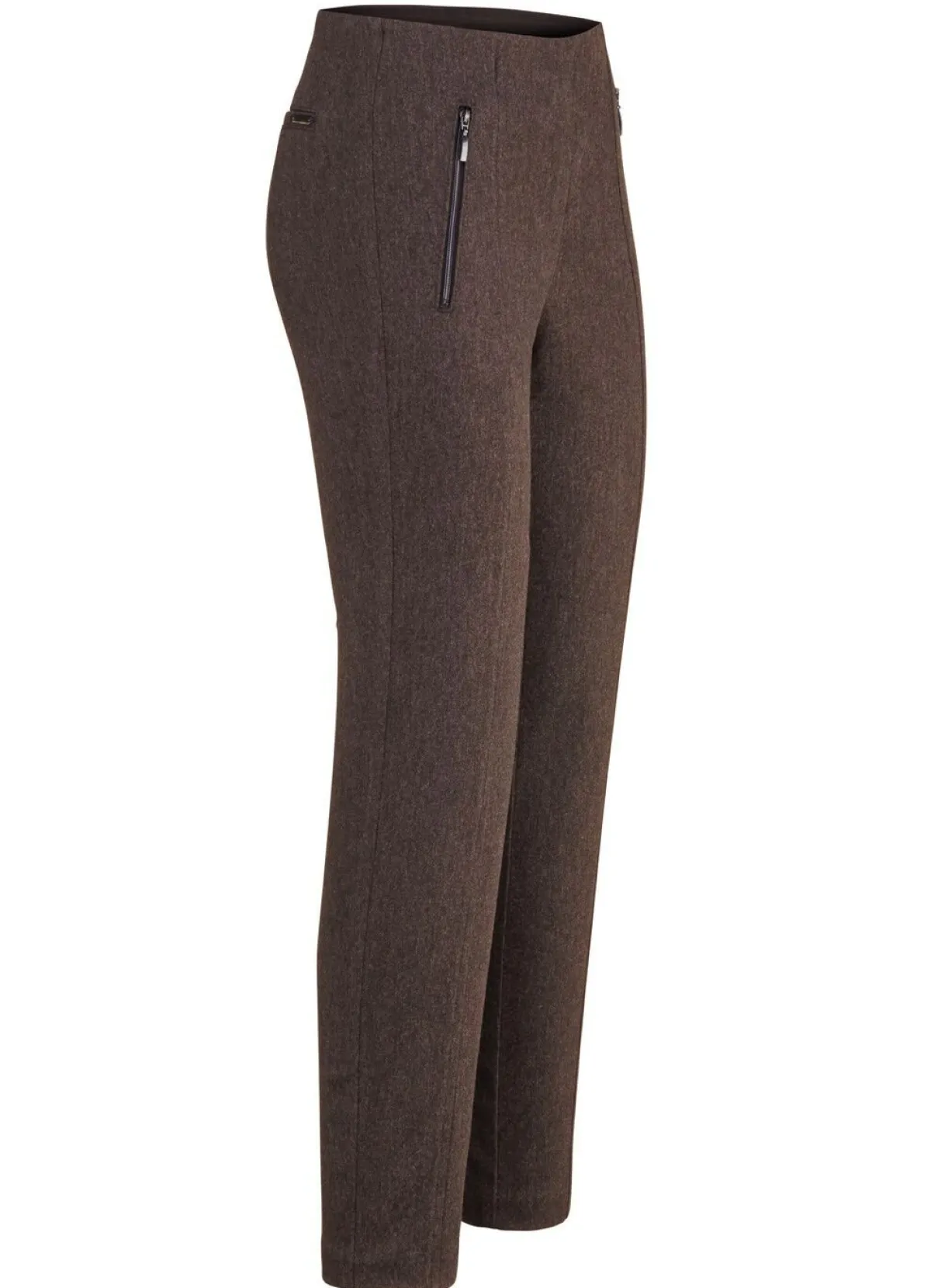Sale BADER Hose mit Reißverschluss-Taschen COGNAC MELIERT