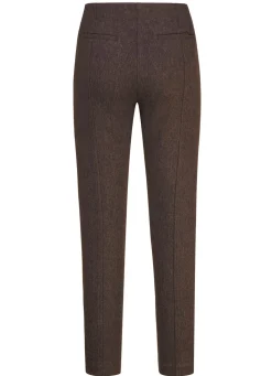 Sale BADER Hose mit Reißverschluss-Taschen COGNAC MELIERT