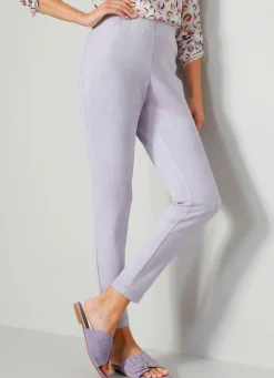 New BADER Hose mit schmaler Fußweite FLIEDER