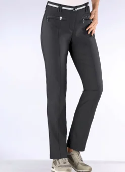 Discount BADER Hose mit sportivem Chic DUNKELGRAU MEL.