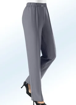 Discount KLAUS MODELLE MADE IN GERMANY Hose mit weiterem Hüftumfang MITTELGRAU MEL.