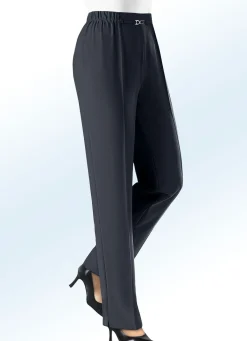 Clearance KLAUS MODELLE MADE IN GERMANY Hose mit weiterem Hüftumfang ANTHRAZIT MEL.