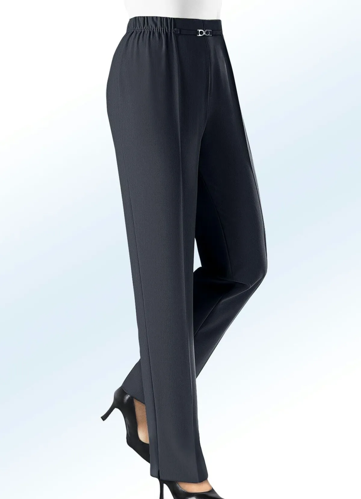 Clearance KLAUS MODELLE MADE IN GERMANY Hose mit weiterem Hüftumfang ANTHRAZIT MEL.