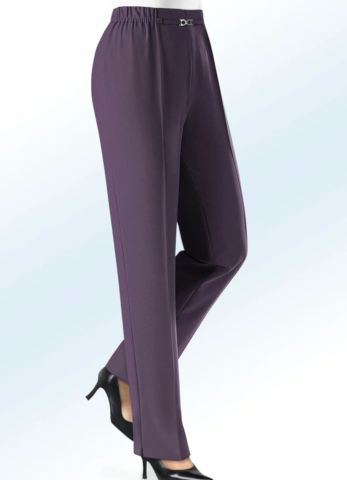 KLAUS MODELLE MADE IN GERMANY Hose mit weiterem Hüftumfang MAUVE