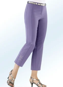 Sale KLAUS MODELLE MADE IN GERMANY 7/8-Hose mit Zierplättchenmotiv AMETHYST